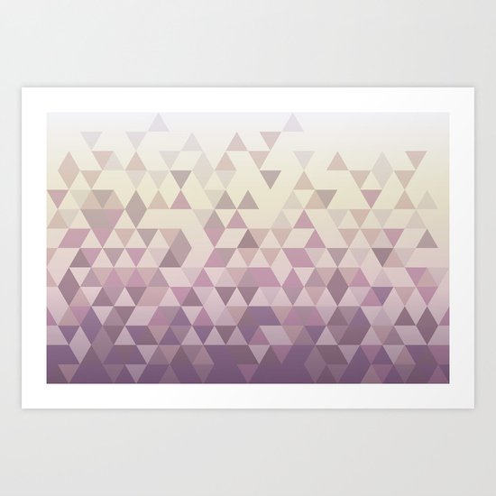 Triangles Art Print