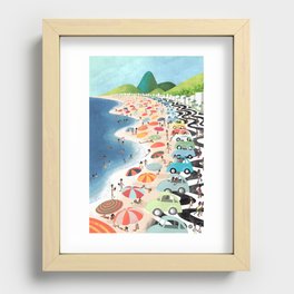 Fuscas em Copacabana Recessed Framed Print