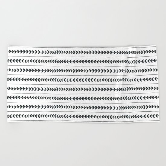 Laurel stripe - back and forth Beach Towel