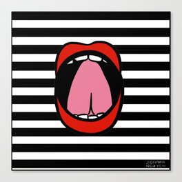 Tongue To The Spot! Canvas Print