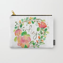 flora wreath Carry-All Pouch