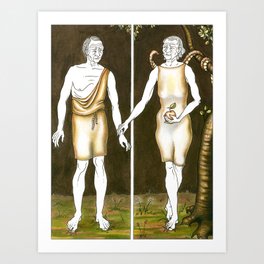 Adam+Eve Art Print