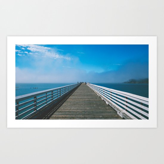 Boardwalking Art Print