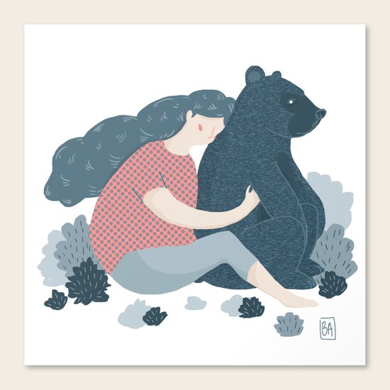 Bear Hug Canvas Print