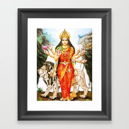 Hindu Durga 3 Framed Art Print