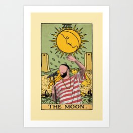 Mac Miller The Moon Tarot Art Print