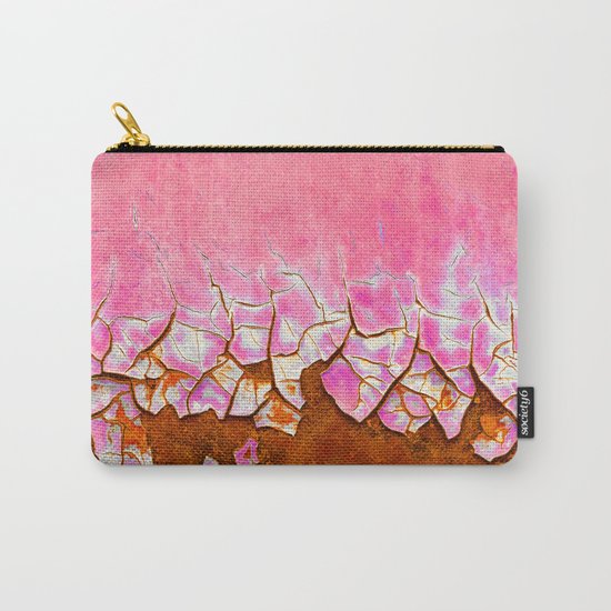 Pink and Rust Carry-All Pouch