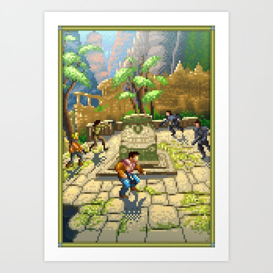 Pixel Art series 7 : Shamballa Art Print