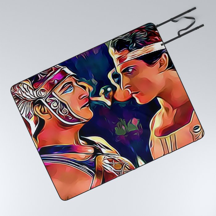 Ben-Hur 1925 Silent Movie Still Art Picnic Blanket