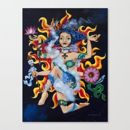 "Fire"  Earth Girl painting by Emma Gardner Canvas Print