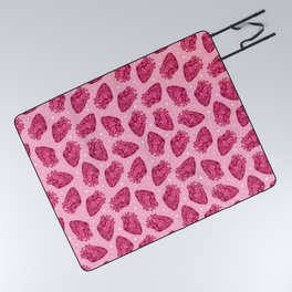  Anatomical Hearts Scatter Pink Picnic Blanket