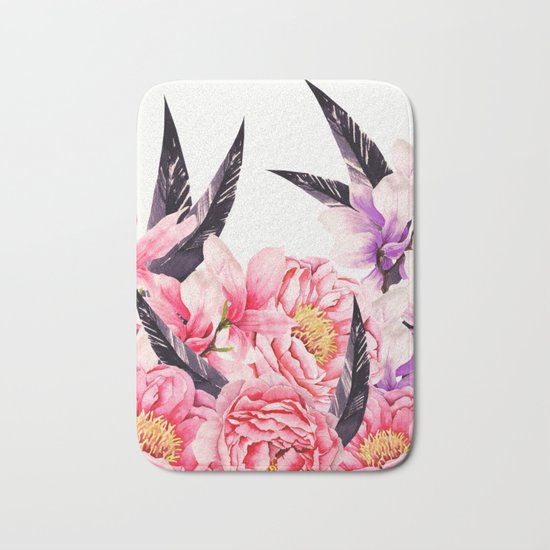 Floral Rise Bath Mat