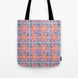 Psychedelic Daisies Tote Bag