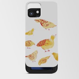 pigeons but in yellow iPhone Card Case
