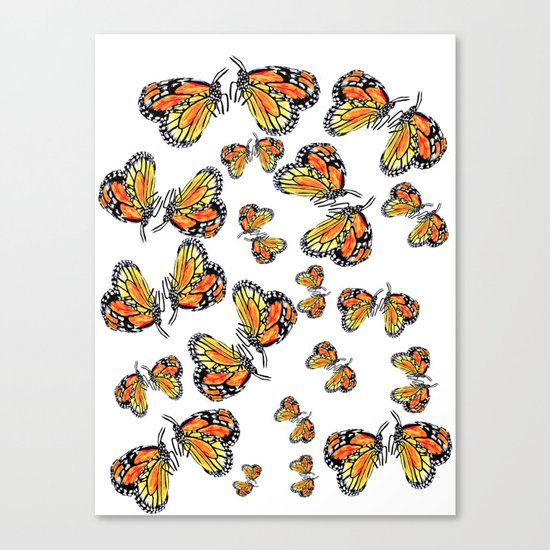 Monarch Butterflies Canvas Print
