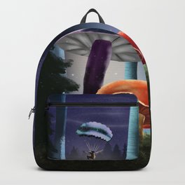 Mushroom Land Magical Fantasy Art Backpack