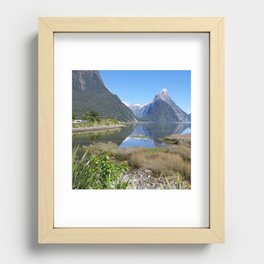 New Zealand Photography - Beautiful Mountains In Fiordland National Park Recessed Framed Print