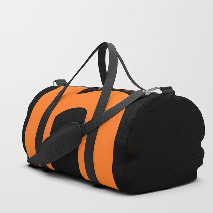 letter H (Orange & Black) Duffle Bag