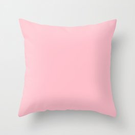 Bubble Gum Pink Throw Pillow