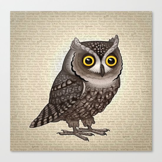 Otus pocus Canvas Print