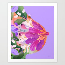 Breast in bloom Art Print