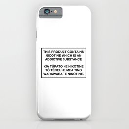 This Product Contains Nicotine iPhone Case