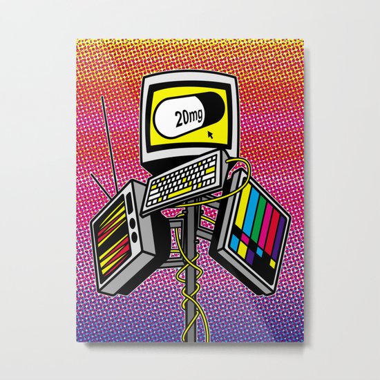 "Anti-Media for the Masses" poster Metal Print
