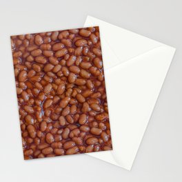 Baked Beans Pattern Stationery Card