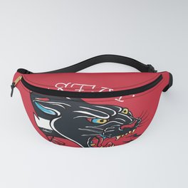 Stay Home Panther Tattoo Fanny Pack