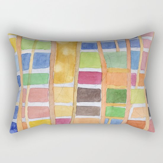 Rectangle Pattern With Sticks Rectangular Pillow