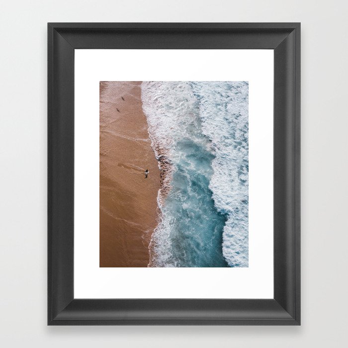 Brilliant Beach Framed Art Print