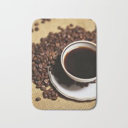 coffee cup Bath Mat | Coffee, Food, Cuisine, Kitchenpicture, Caffeine, Cooking, Coffeebeans, Kitchen, Photo, Decoration 