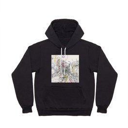 Rochester USA - Authentic City Map Collage Hoody