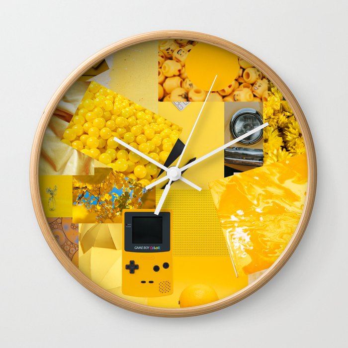 Yellow Craze Wall Clock