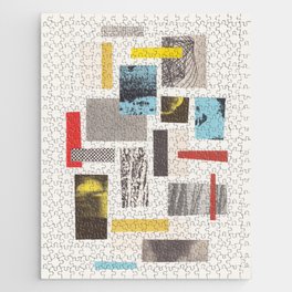 Abstract Geometric Paper Collage Jigsaw Puzzle