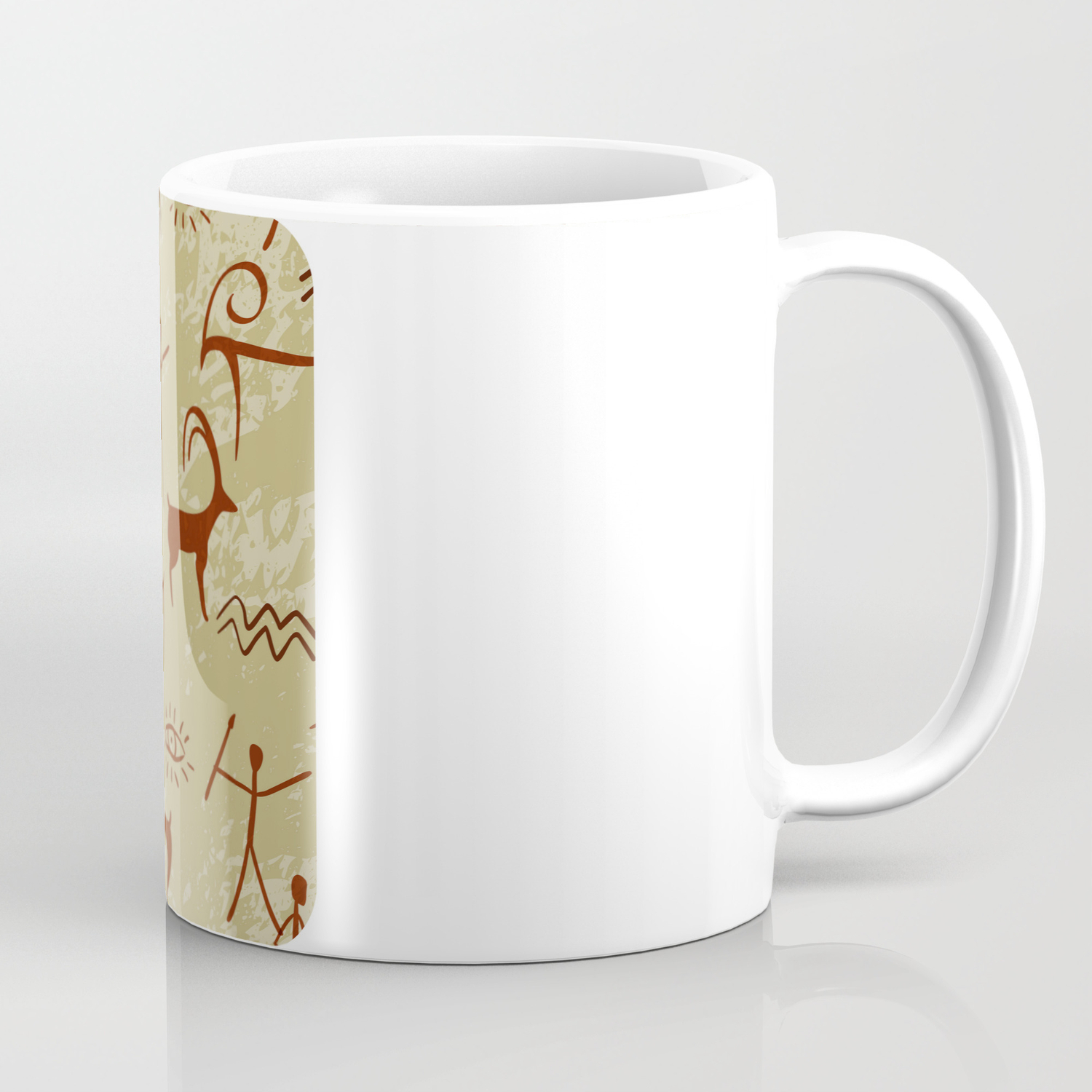 Cave Painting Pattern Background Coffee Mug By Colorvalley Society6