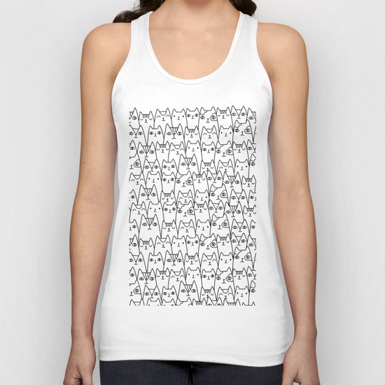 Doodle Cats family Unisex Tank Top