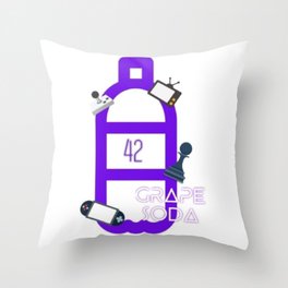 GrapeSoda42 Throw Pillow