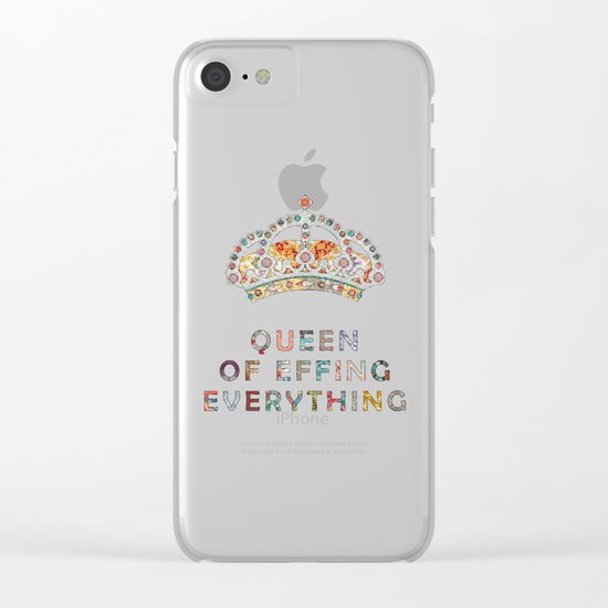 her daily motivation Clear iPhone Case