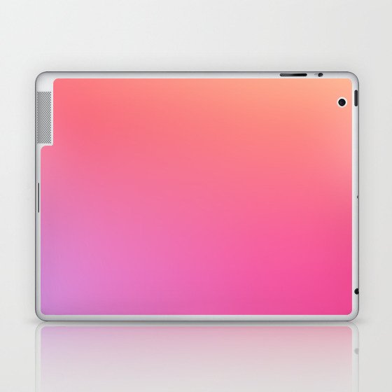 25 Pink Gradient Background Colour Palette 220721 Aura Ombre Valourine Digital Minimalist Art Laptop & iPad Skin