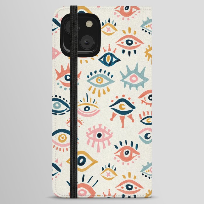 Mystic Eyes – Primary Palette iPhone Wallet Case