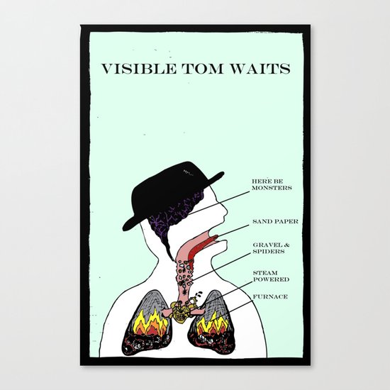VISIBLE TOM WAITS Canvas Print