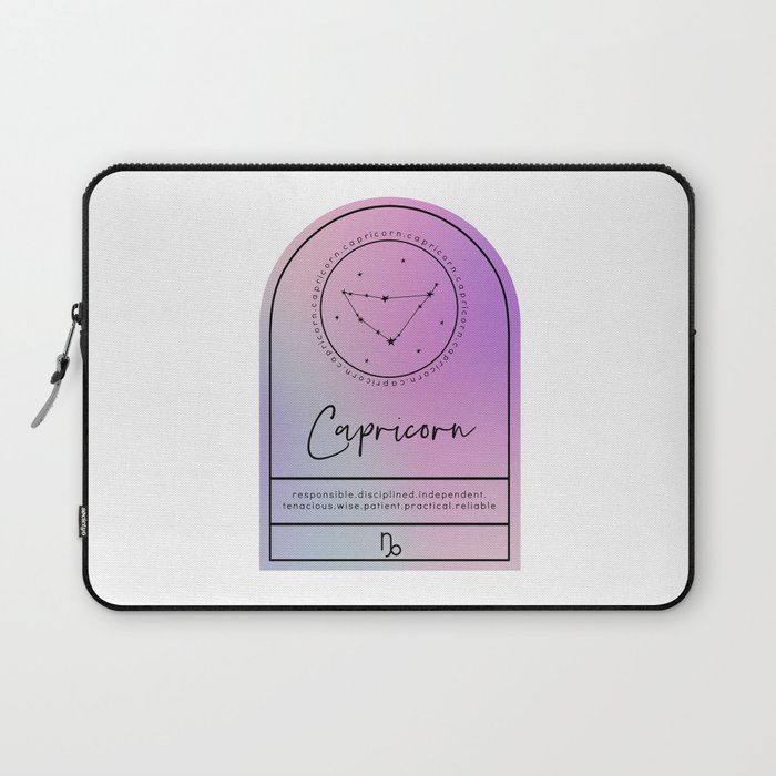Capricorn Zodiac | Iridescent Arches Laptop Sleeve