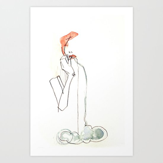 Cloud-mouth Art Print