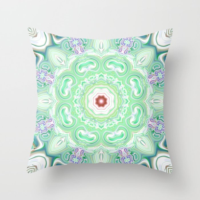 Star Flower of Symmetry 734 Throw Pillow