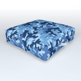 Navy camo pattern  Outdoor Floor Cushion