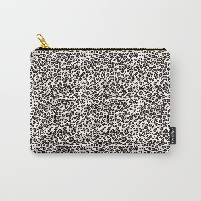 Snow Leopard Animal Print Carry All Pouch By Gorbunok