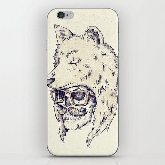 WOLF HAT iPhone & iPod Skin