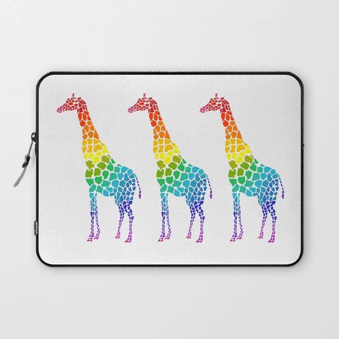 rainbow giraffe Laptop Sleeve