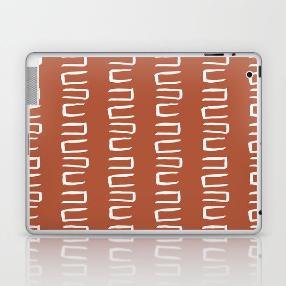 Expression of Orange Mud Cloth Laptop & iPad Skin
